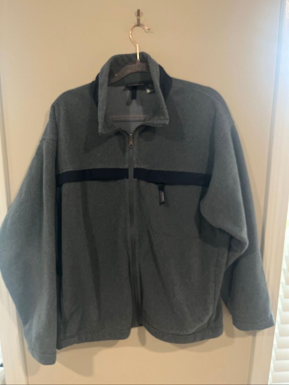 Vintage Patagonia Synchilla Polar Basin Jacket Men's Large Gray